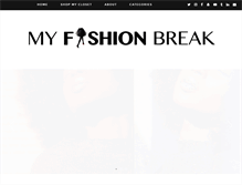 Tablet Screenshot of myfashionbreak.com